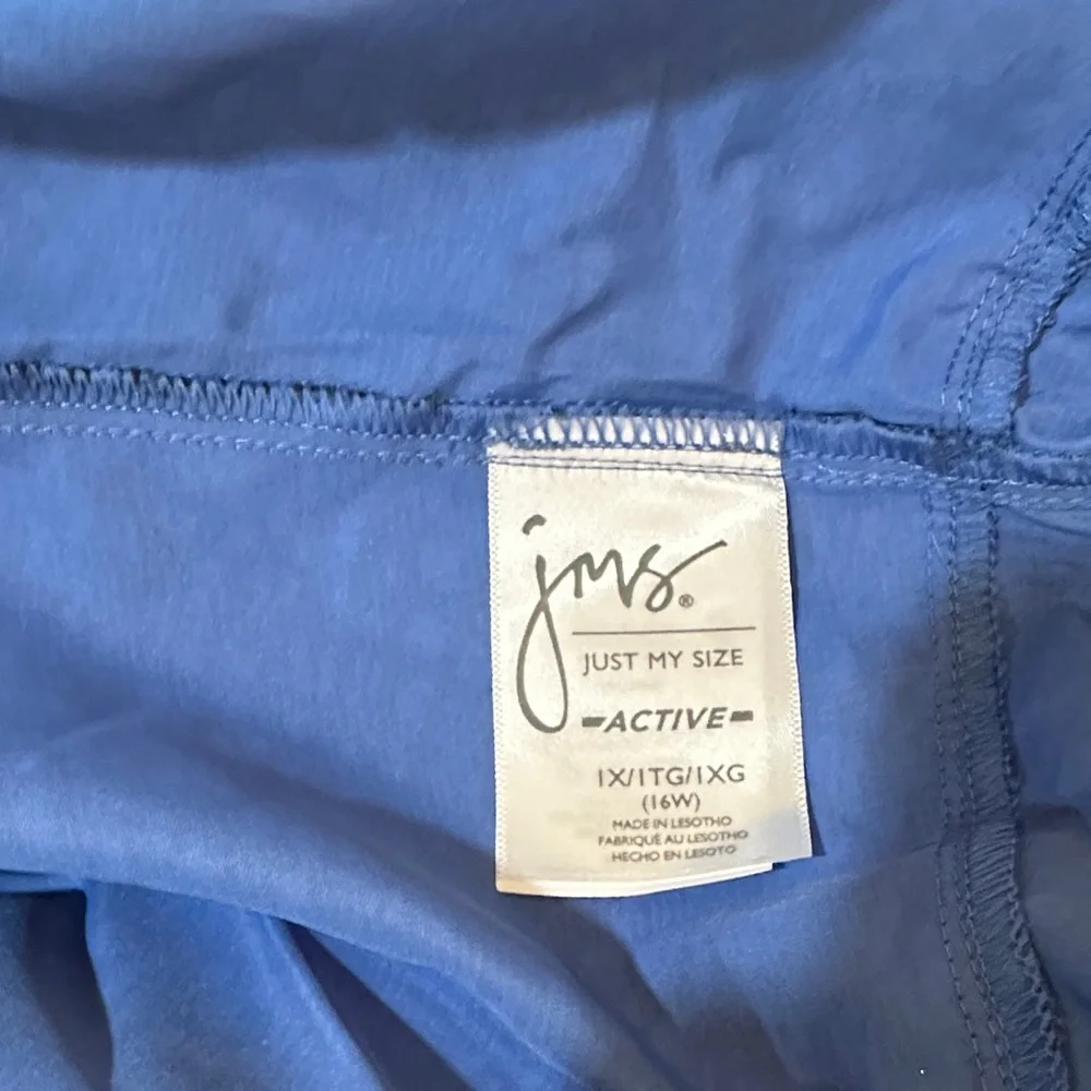 Just My Size Blue Patterned Athletic Shorts - Picture 4 of 4